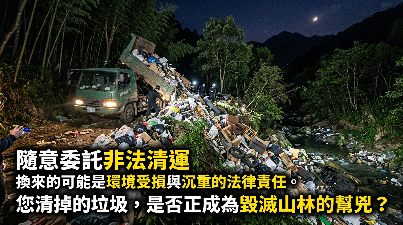 【拒絕違法棄置】垃圾去對的地方，您的安心由「同陞環保」守護！
